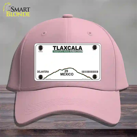 Tlaxcala Mexico Novelty License Plate Hat Cotton / Pink