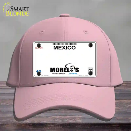 Morelos Mexico Novelty License Plate Hat Cotton / Pink