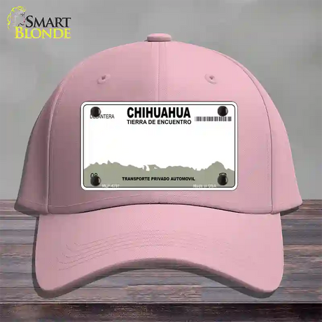 Chihuahua Mexico Novelty License Plate Hat Cotton / Pink