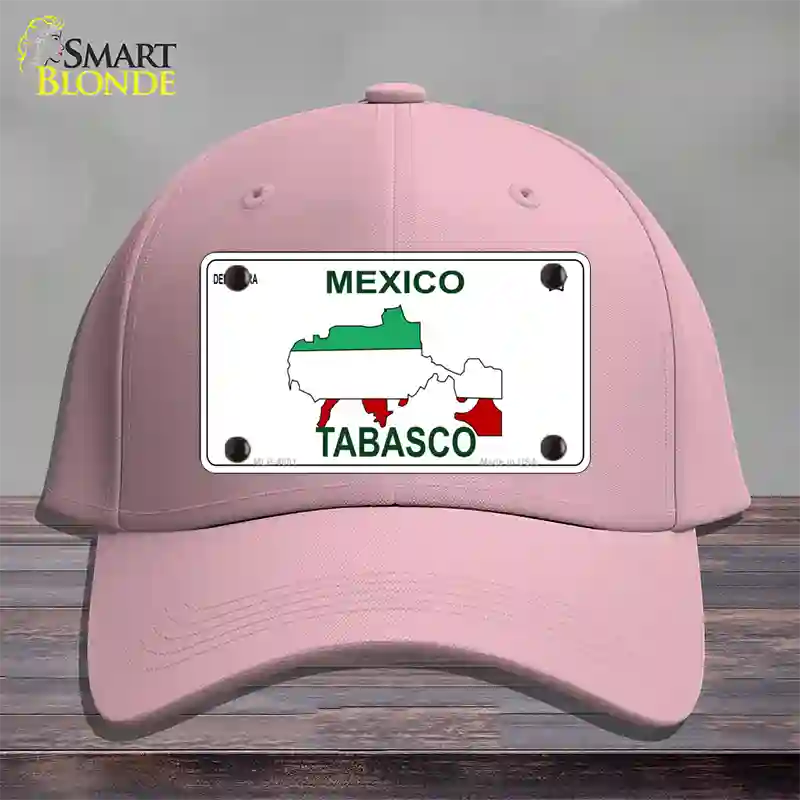 Tabasco Mexico Novelty License Plate Hat Cotton / Pink