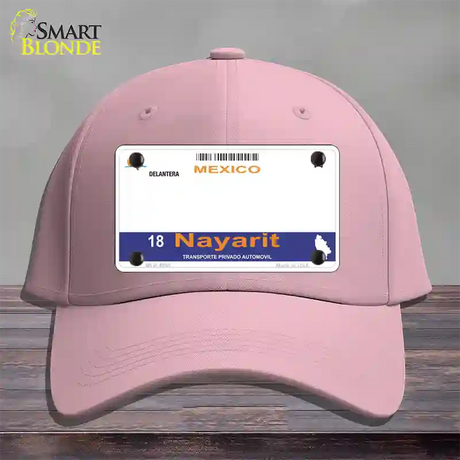 Nayarit Mexico Novelty License Plate Hat Cotton / Pink