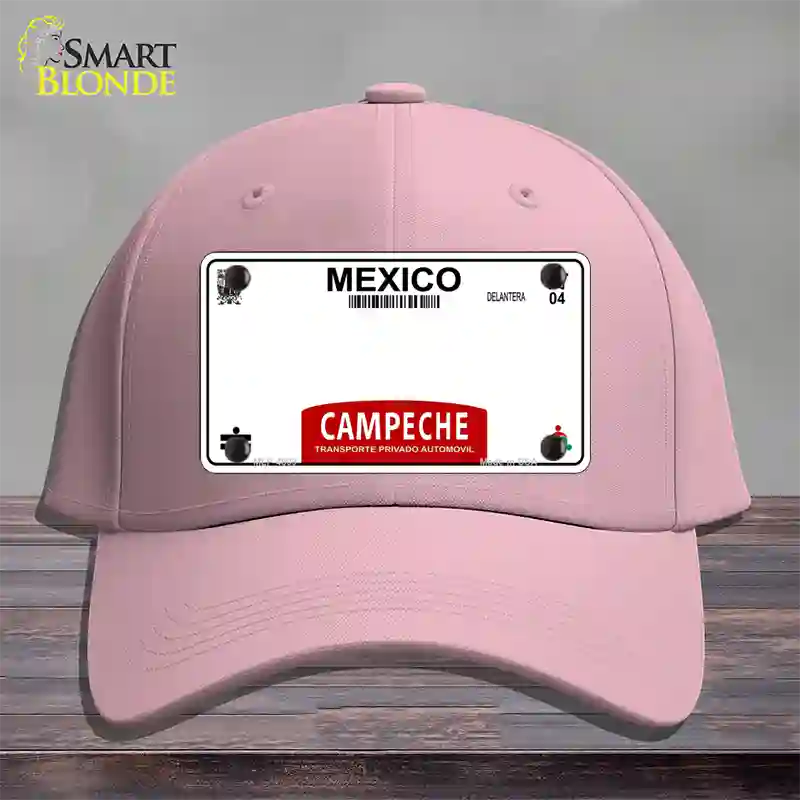 Campeche Mexico Blank Novelty License Plate Hat Cotton / Pink