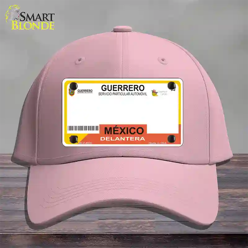 Guerrero Mexico Blank Novelty License Plate Hat Cotton / Pink