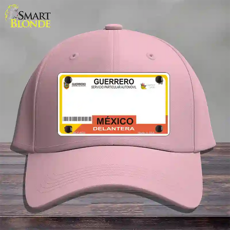 Guerrero Mexico Blank Novelty License Plate Hat Cotton / Pink