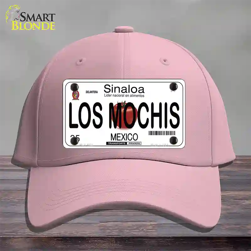 Los Mochis Mexico Novelty License Plate Hat Cotton / Pink