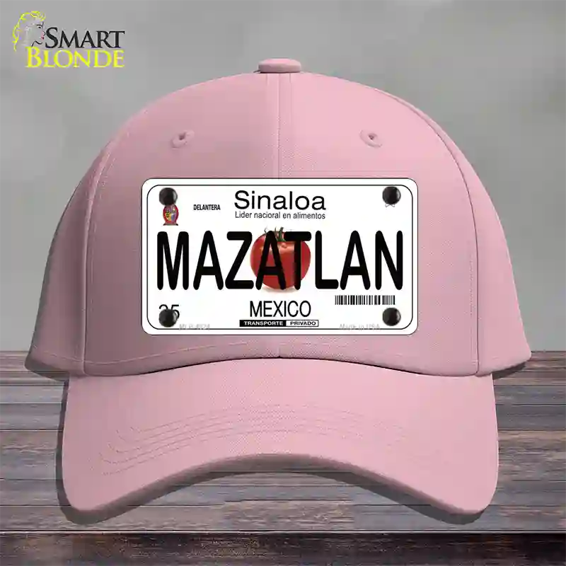 Mazatlan Mexico Novelty License Plate Hat Cotton / Pink