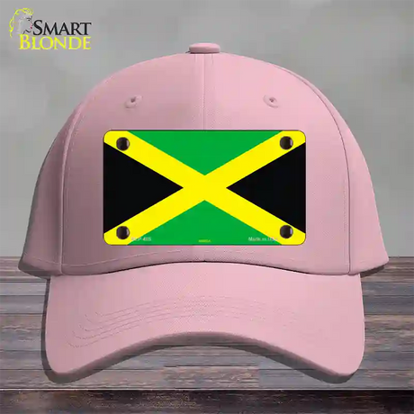 Jamaica Flag Novelty License Plate Hat Cotton / Pink