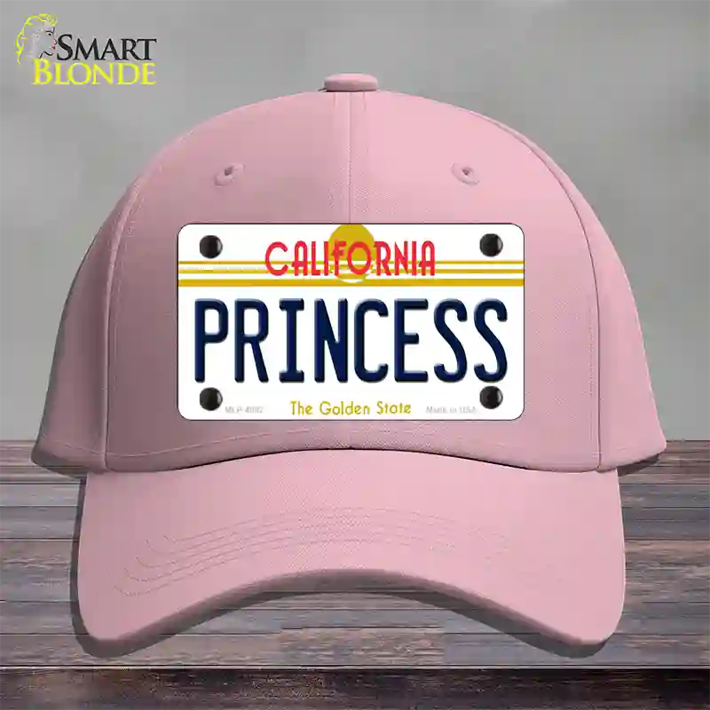 Princess California Novelty License Plate Hat Cotton / Pink