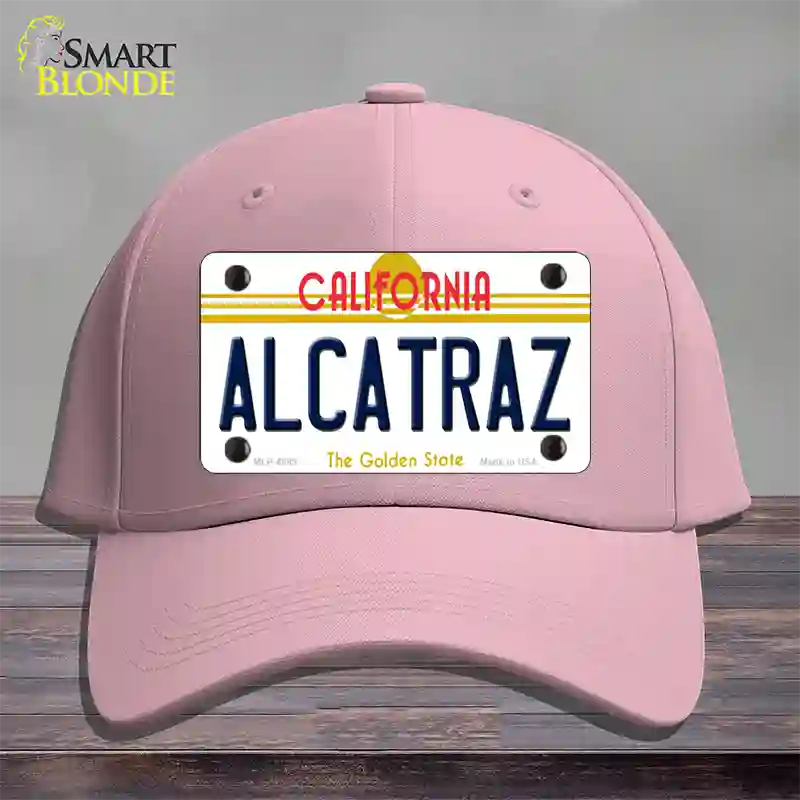 Alcatraz California Novelty License Plate Hat Cotton / Pink