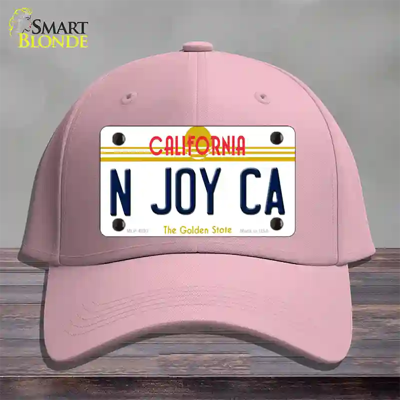 N Joy Ca California Novelty License Plate Hat Cotton / Pink