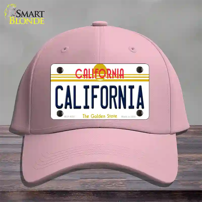 California Novelty License Plate Hat Cotton / Pink