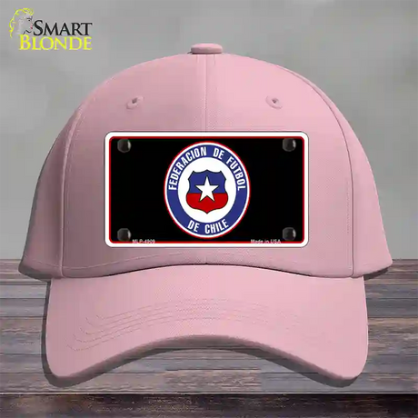 Federacion De Futbol De Chili Flag Novelty License Plate Hat Cotton / Pink