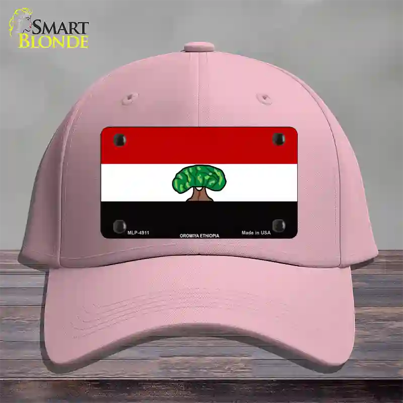 Oromiya Ethiopia Flag Novelty License Plate Hat Cotton / Pink