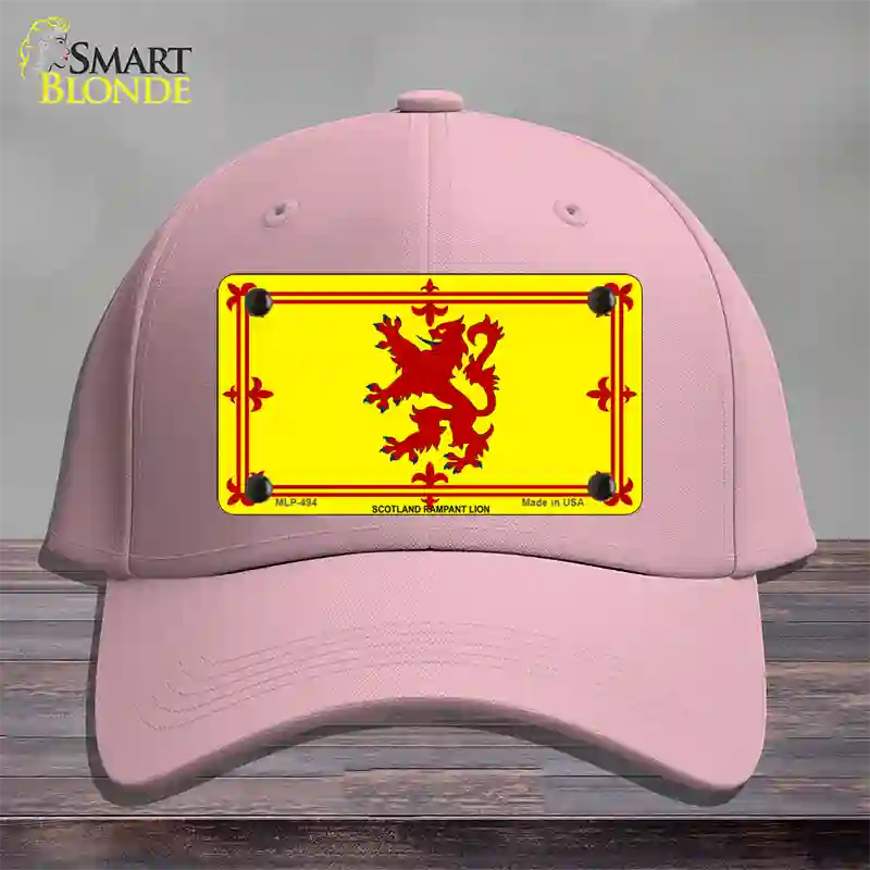 Scotland Lion Flag Novelty License Plate Hat Cotton / Pink