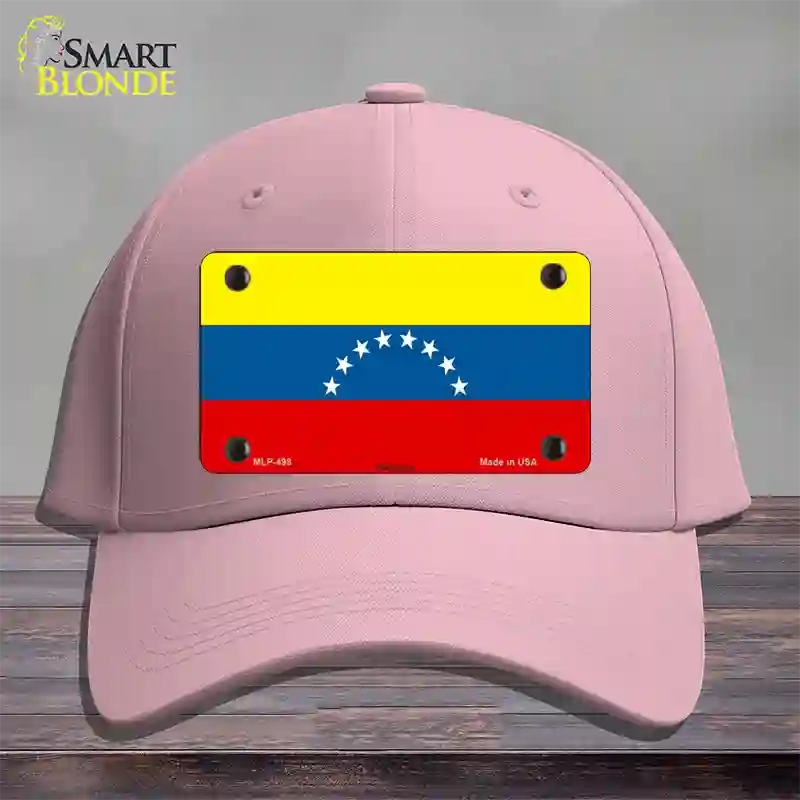 Venezuela Novelty License Plate Hat Cotton / Pink