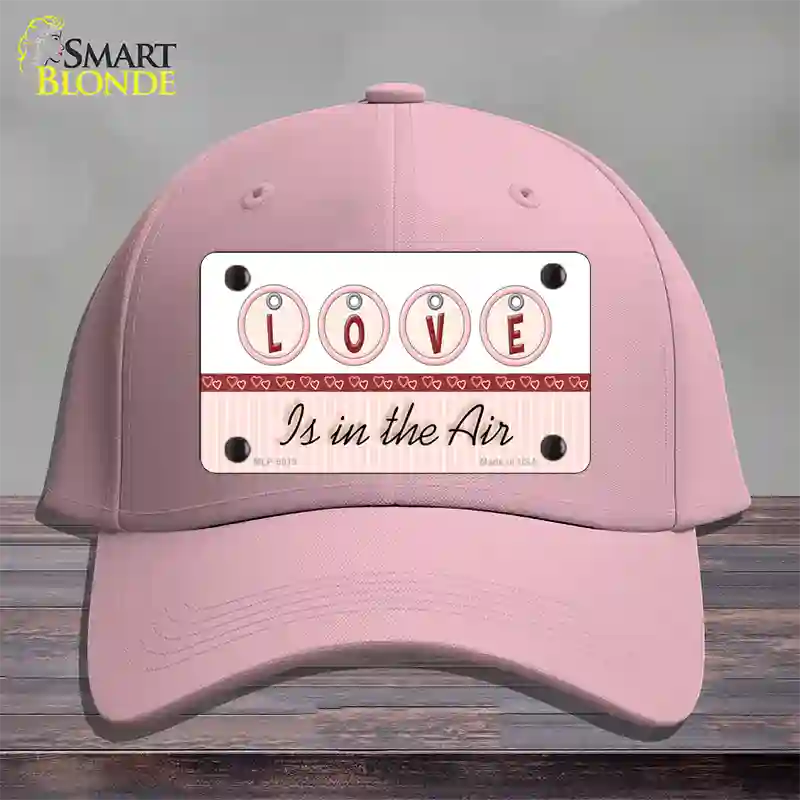 Love Is In The Air Novelty License Plate Hat Cotton / Pink