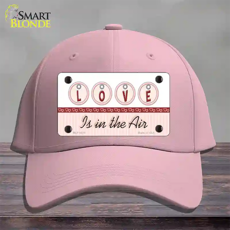 Love Is In The Air Novelty License Plate Hat Cotton / Pink