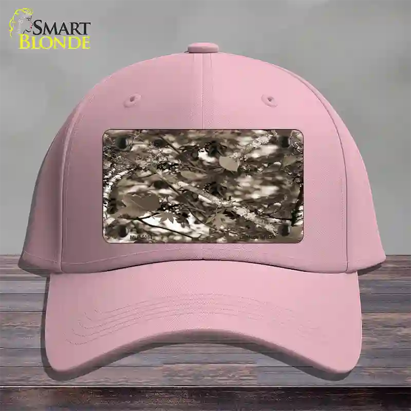 Leaf Camouflage Novelty License Plate Hat Cotton / Pink