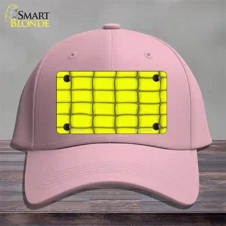 Web Yellow Novelty License Plate Hat Cotton / Pink