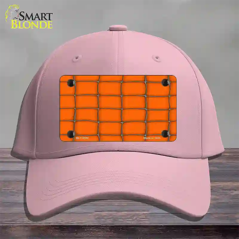 Web Orange Novelty License Plate Hat Cotton / Pink