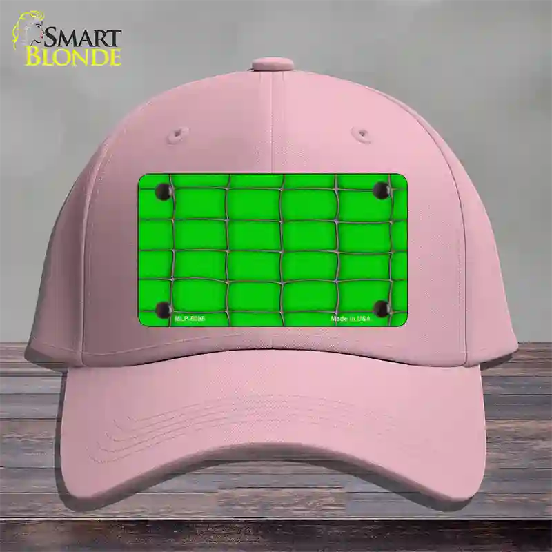 Web Green Novelty License Plate Hat Cotton / Pink