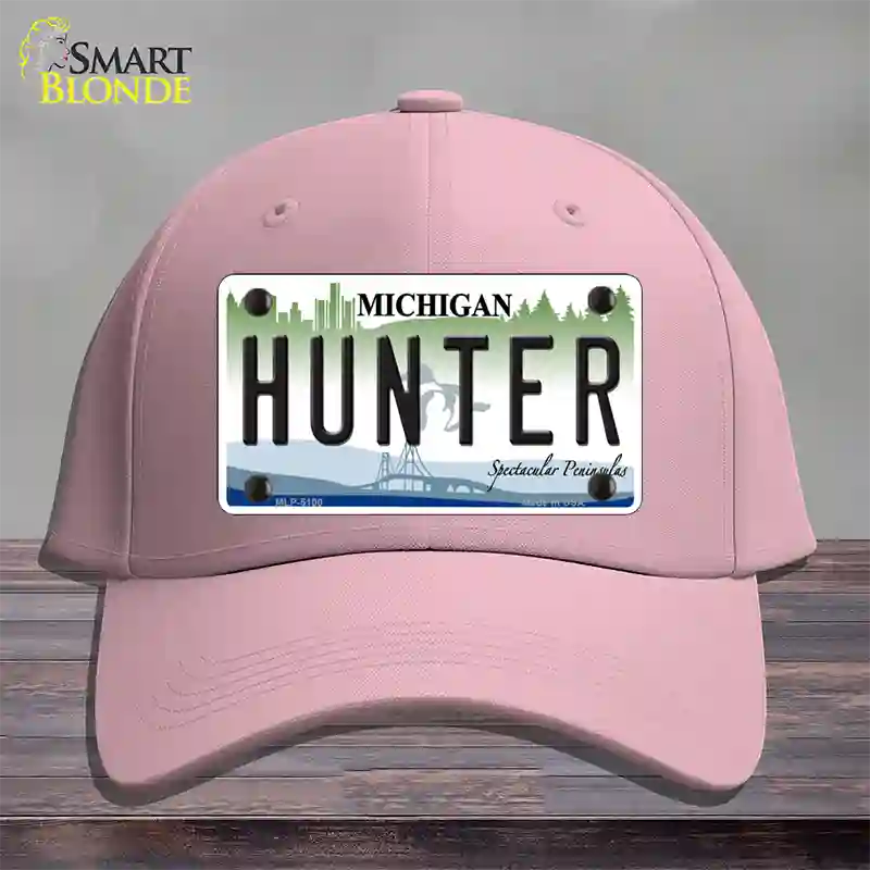 Hunter Michigan State Novelty License Plate Hat Cotton / Pink