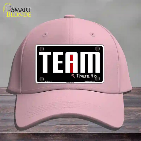 I In Team Novelty License Plate Hat Cotton / Pink