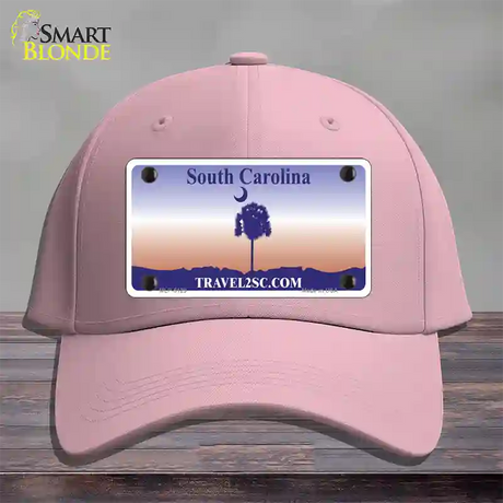 South Carolina Blank Novelty License Plate Hat Cotton / Pink