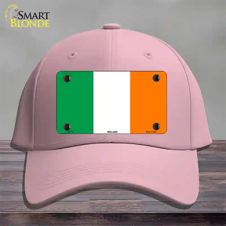 Ireland Flag Novelty License Plate Hat Cotton / Pink