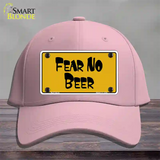 Fear No Beer Novelty License Plate Hat Cotton / Pink