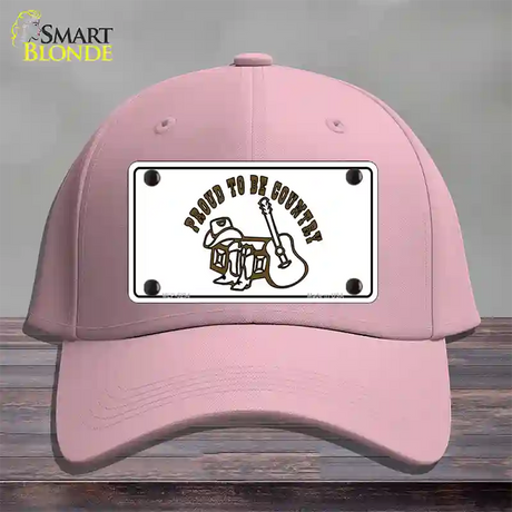 Proud to Be Country Novelty License Plate Hat Cotton / Pink