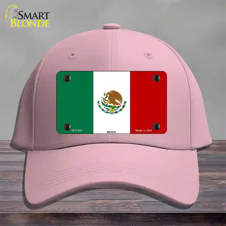 Mexico Country Flag Novelty License Plate Hat Cotton / Pink