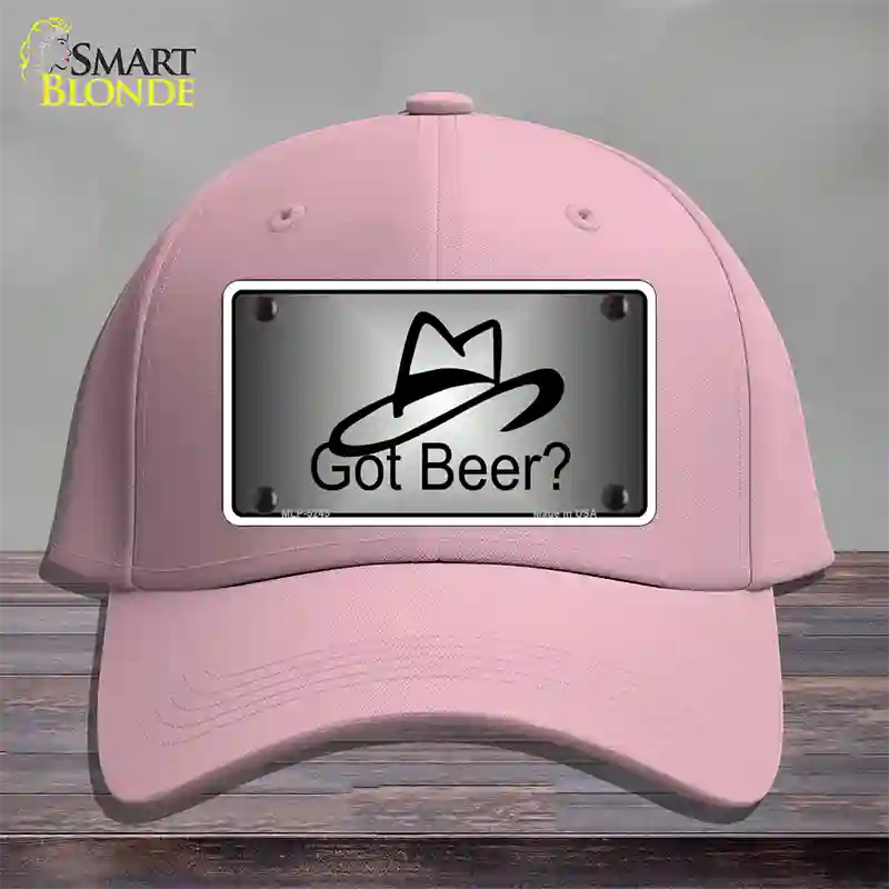 Got Beer Novelty License Plate Hat Cotton / Pink