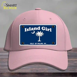 Island Girl Novelty License Plate Hat Cotton / Pink