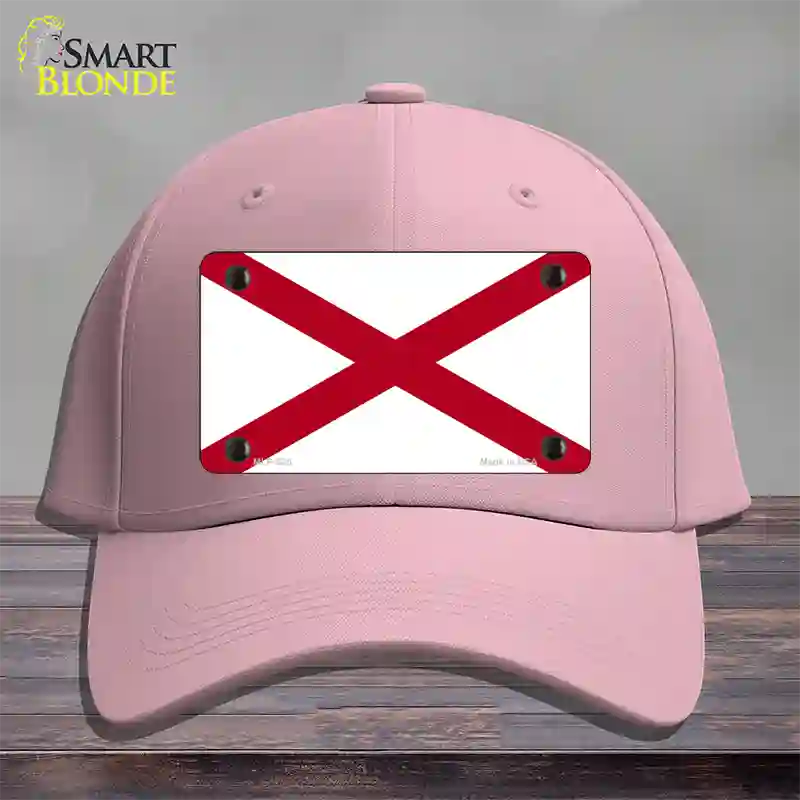 Alabama State Flag Novelty License Plate Hat Sign Cotton / Pink