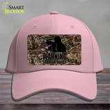 Warning Shotgun Owner Novelty License Plate Hat Cotton / Pink