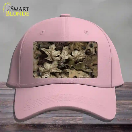 Fallen Leaves Camouflage Novelty License Plate Hat Cotton / Pink