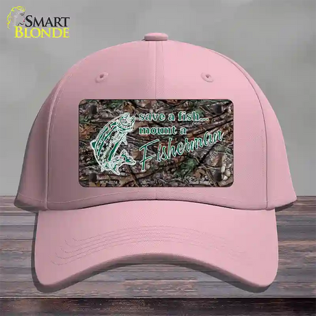 Save A Fish Novelty License Plate Hat Cotton / Pink