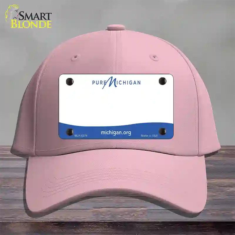 Pure Michigan Blank Novelty License Plate Hat Cotton / Pink