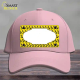 Yellow Black Anchor Scallop Center Novelty License Plate Hat Cotton / Pink