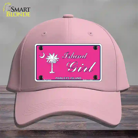 Island Girl Pink Novelty License Plate Hat Cotton / Pink