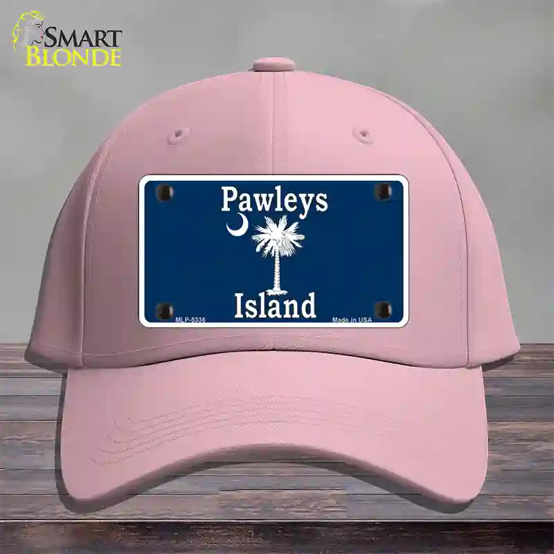 Pawleys Island Blue Novelty License Plate Hat Cotton / Pink