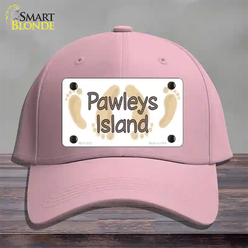 Pawleys Island Foots Novelty License Plate Hat Cotton / Pink