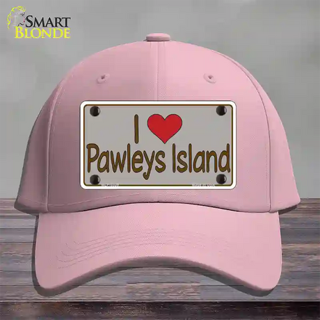 Love Pawleys Island Novelty License Plate Hat Cotton / Pink