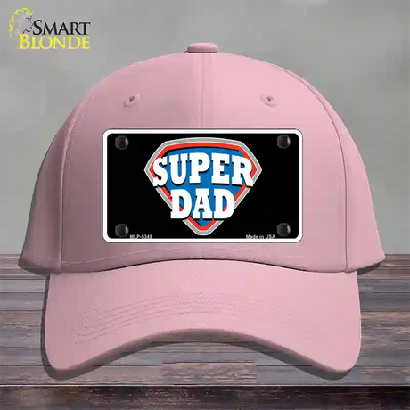 Super Dad Novelty License Plate Hat Cotton / Pink