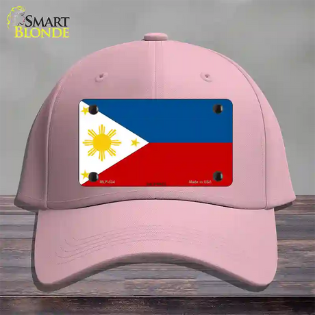 Philippines Flag Novelty License Plate Hat Cotton / Pink