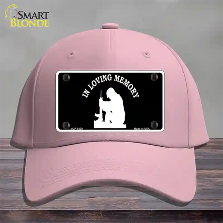 In Loving Memory Sitting Novelty License Plate Hat Cotton / Pink