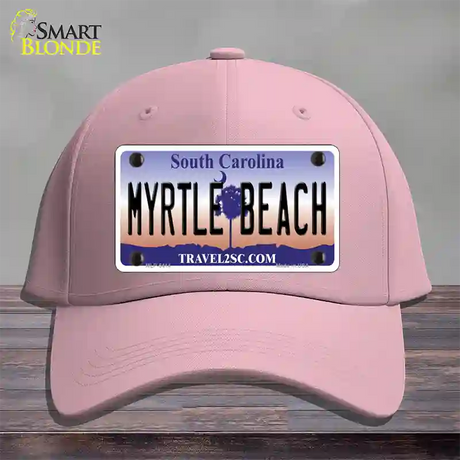 Myrtle Beach South Carolina Novelty License Plate Hat Cotton / Pink