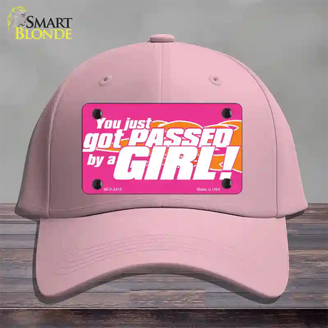 Got Passed By A Girl Novelty License Plate Hat Cotton / Pink