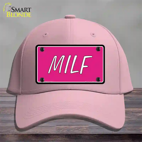 M.I.L.F Pink Novelty License Plate Hat Cotton / Pink